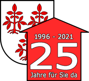 wvg logo25 jahre Wohnungs- und Verwaltungs- Gesellschaft Nossen mbH